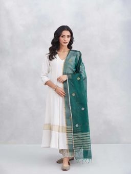 Fabindia - Women Green Woven Dupatta