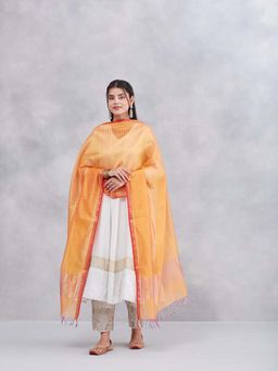 Fabindia - Women Yellow Woven Dupatta