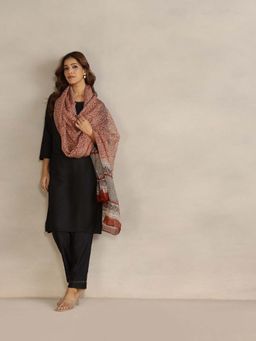Fabindia - Women Off White Printed Dupatta