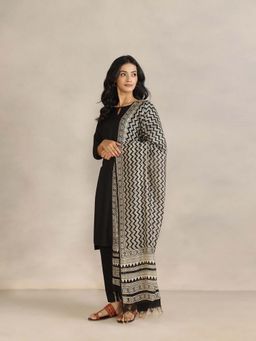 Fabindia - Women Beige Printed Dupatta