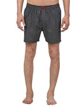Cantabil - Men Black Printed Boxer