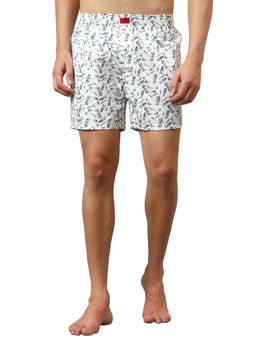 Cantabil - Men White Printed Boxer