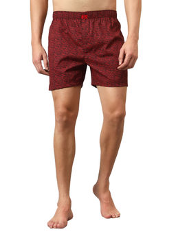 Cantabil - Men Maroon Printed Boxer