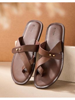Fabindia - Brown Leather Sandals