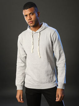 Campus Sutra - Men Solid Full Sleeve Stylish Casual Hooded Sweatshirts