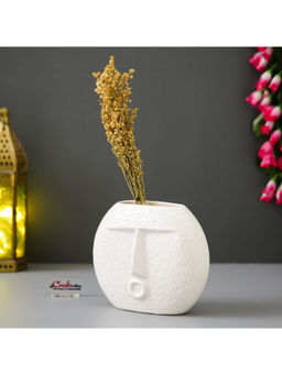 eCraftIndia - Resin Blowing Kiss Face Shape Flower Vase