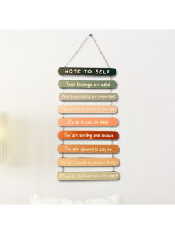 eCraftIndia - Mental Health Reminders Wooden Wall Hanging Decor
