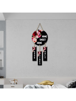 eCraftIndia - Home Sweet Home Good Vibes Only Wooden Door Wall Hanging Decor