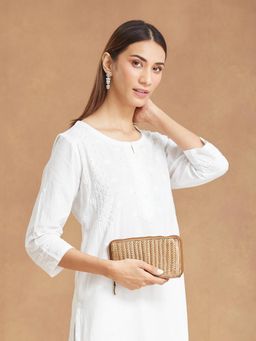 Fabindia - Women Brown Leather Wallet