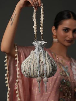 DRASTR - Women Multi-Color Embellished Party Potli Bag