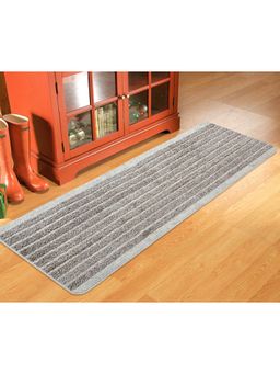 Saral Home - Polyester Anti Slip Multipurpose Runner-Silver-65X200 Cm