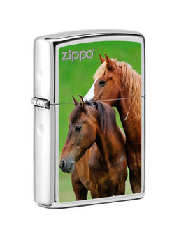 Zippo - Two Horses Design Windproof Pocket Lighter