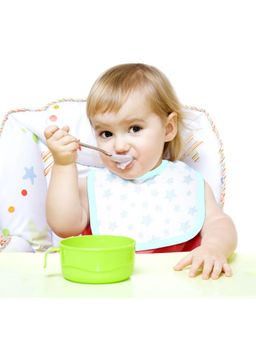 The Baby Atelier - Star Print Square Baby Bibs