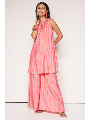 Global Desi Palazzo Sets : Buy Global Desi Pink Casual Kurta with