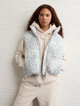 American Eagle - Women's Grey Printed Jacket