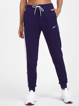 Reebok - Te Linear Logo Ft Pant Purple Training Track Pant