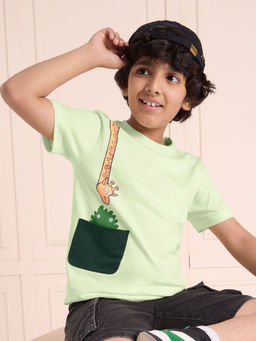 The Souled Store - Giraffe Boys Cotton T-Shirt