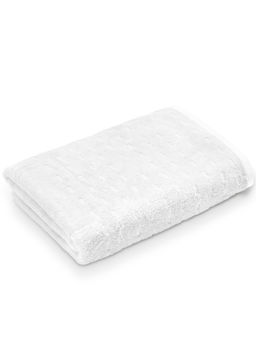 SPACES - White Airsoft Cotton 450 Gsm Dobby Weave Premium Bath Towel