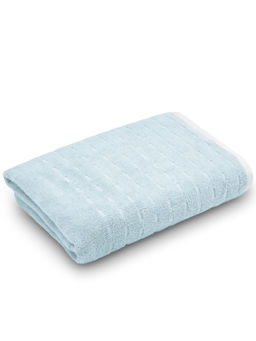 SPACES - Blue Airsoft Cotton 450 Gsm Dobby Weave Premium Bath Towel