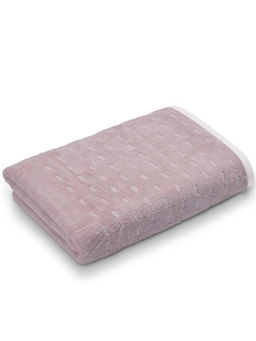 SPACES - Purple Airsoft Cotton 450 Gsm Dobby Weave Premium Bath Towel