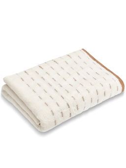 SPACES - Beige Airsoft Cotton 450 Gsm Dobby Weave Premium Bath Towel