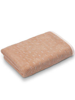 SPACES - Brown Airsoft Cotton 450 Gsm Dobby Weave Premium Bath Towel