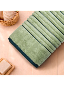 SPACES - Green Exotica Cotton 575 Gsm Dobby Weave Premium Bath Towel