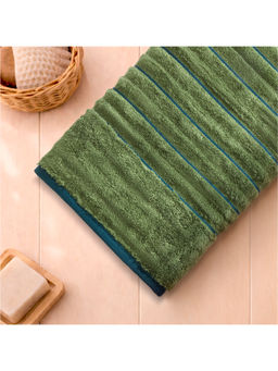 SPACES - Green Exotica Cotton 575 Gsm Dobby Weave Premium Bath Towel