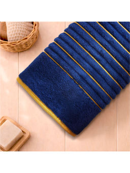 SPACES - Blue Exotica Cotton 575 Gsm Dobby Weave Premium Bath Towel