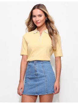 U.S. POLO ASSN. - Boxy Fit Textured Polo T-Shirt