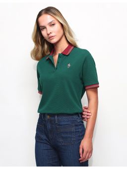 U.S. POLO ASSN. - Relaxed Fit Contrast Collar Polo T-Shirt