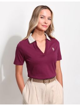 U.S. POLO ASSN. - Regular Fit Contrast Collar Polo T-Shirt