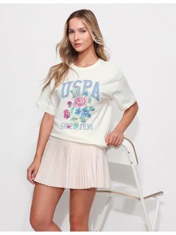 U.S. POLO ASSN. - Oversized Brand Printed T-Shirt