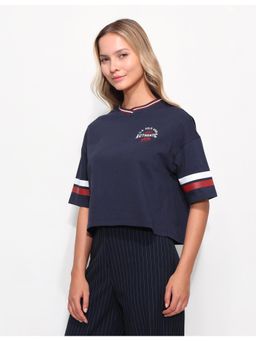 U.S. POLO ASSN. - Varsity Relaxed Crop T-Shirt