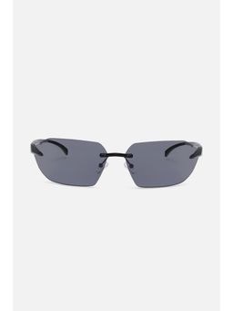 Snitch - Rectangle Rimless Grey Lens Sunglasses