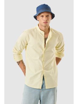 Snitch - Men Yellow Solid Casual Shirt