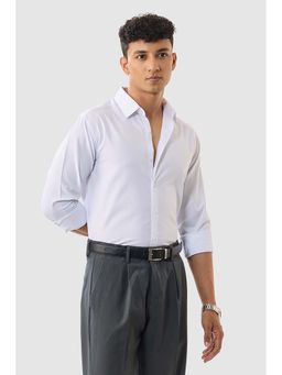 Snitch - Men White Solid Formal Shirt