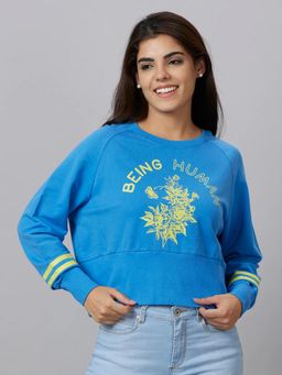 Being Human - Womens Blue Sweatshirt