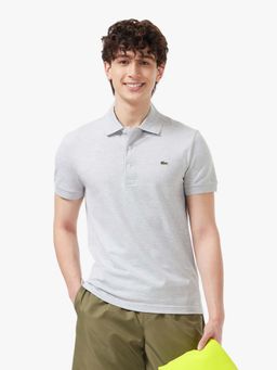 Lacoste - Slim Fit Stretch Pique Polo T-Shirt- Grey