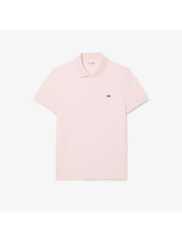 Lacoste - Slim Fit Stretch Mini Pique Polo T-Shirt- Pink