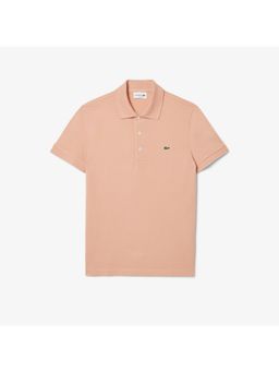 Lacoste - Slim Fit Stretch Mini Pique Polo T-Shirt- Peach