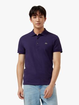 Lacoste - Slim Fit Stretch Petit Pique Polo T-Shirt- Purple