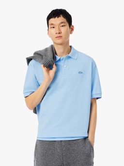 Lacoste - Loose Fit Heavy Pique Polo T-Shirt- Blue