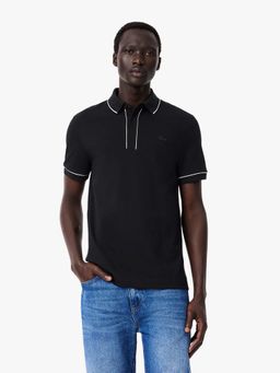 Lacoste - Regular Fit Paris Stretch Pique Polo T-Shirt- Black