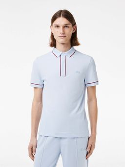 Lacoste - Regular Fit Paris Stretch Pique Polo T-Shirt- Blue