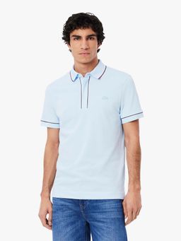 Lacoste - Regular Fit Paris Stretch Pique Polo T-Shirt- Blue