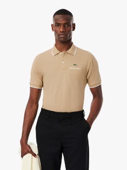 Lacoste - Classic Fit Pocket Accent L.12.12 Polo T-Shirt- Beige