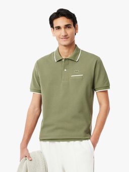 Lacoste - Classic Fit Pocket Accent L.12.12 Polo T-Shirt- Green