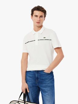 Lacoste - Regular Fit Logo Trim L.12.12 Polo T-Shirt- White