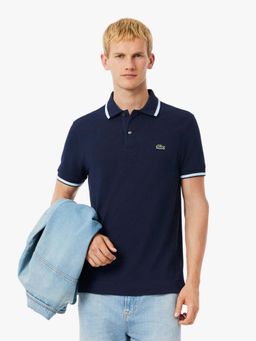Lacoste - Regular Fit Trim Accent L.12.12 Polo T-Shirt- Navy Blue